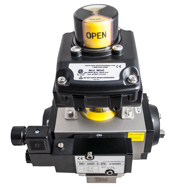 Limit Switch on an actuated ball valve.